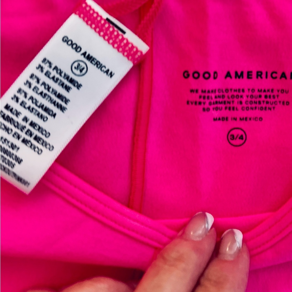 Good American Bright Pink Apparel NWT - Picture 1 of 8